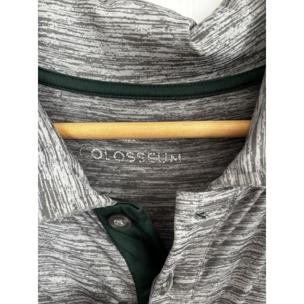 Michigan State Spartans Polo Shirt Men's XL  MSU Embroidered Logo Gray Heather - Picture 4 of 8